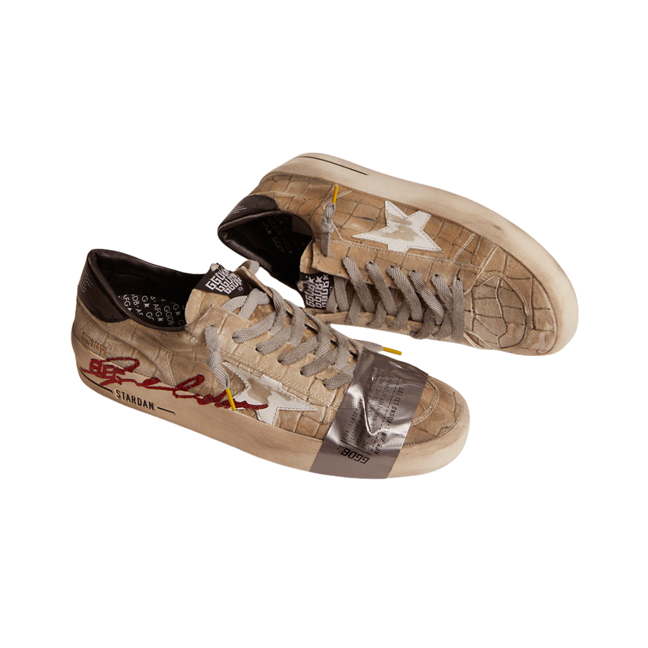 Golden Goose Giày  Stardan LAB ‘Beige Silver’