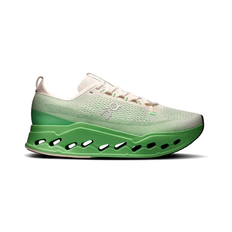 On Cloudsurfer max mens ivory honeydew