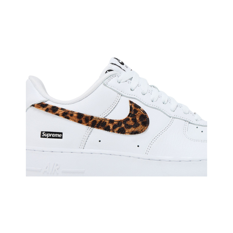 Supreme x Goodenough x Air force 1 low white cheetah print