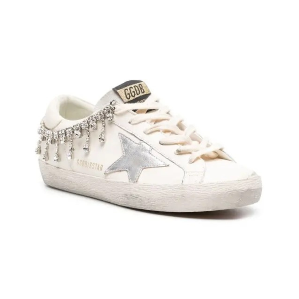 Golden Goose Super-Star Crystal Embellished Sneakers