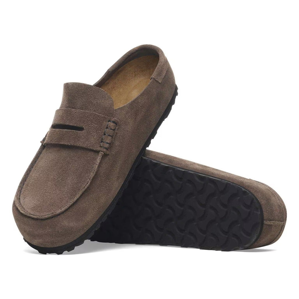 Birkenstock Naples Wrapped Concrete Gray
