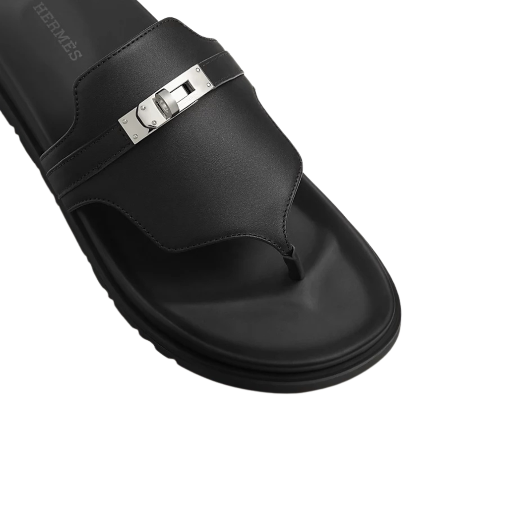 Hermès Empire Sandal Black Kelly Buckle