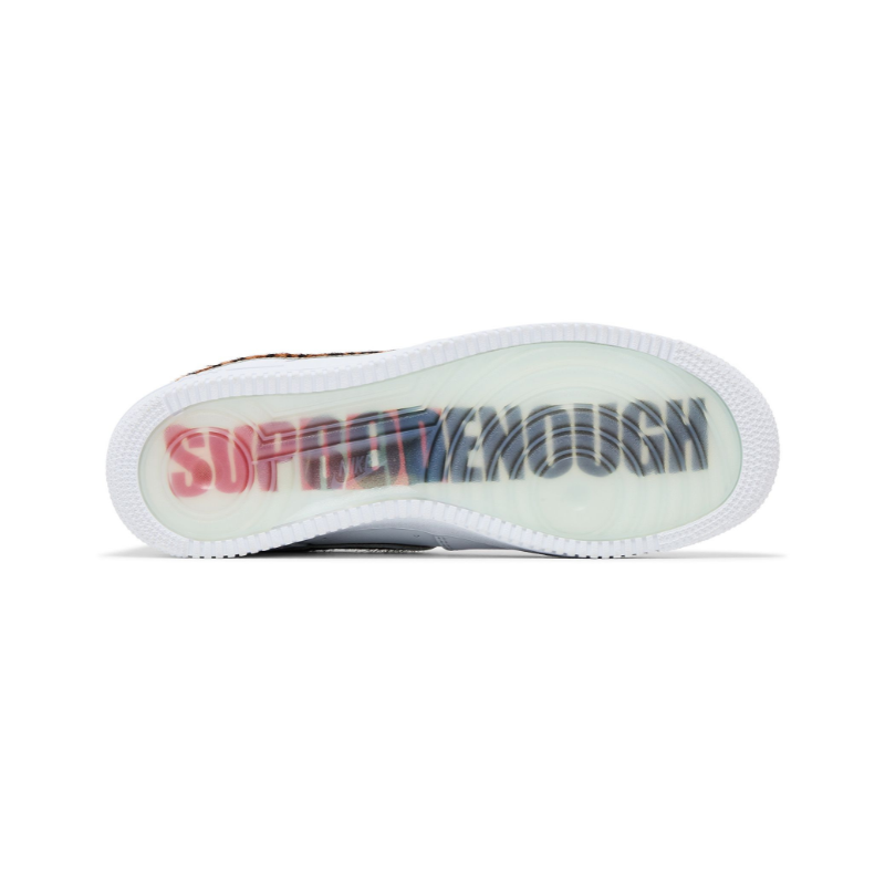 Supreme x Goodenough x Air force 1 low white cheetah print