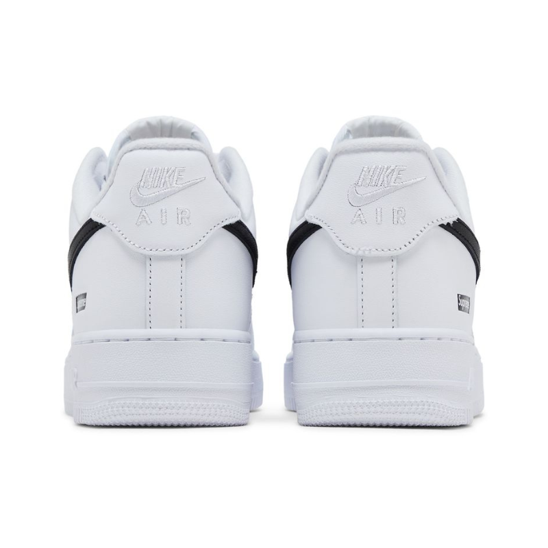 supreme x air force 1 low box logo white black